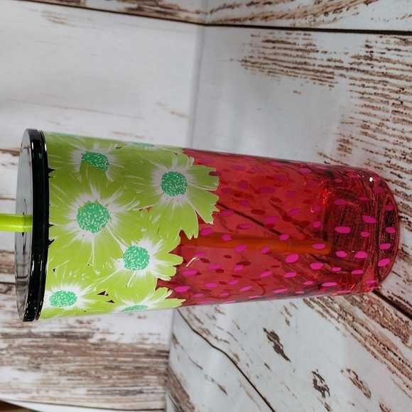 Starbucks Summer 2022 Floral Strawberry 18‎ oz Cold Cup - Picture 6 of 8